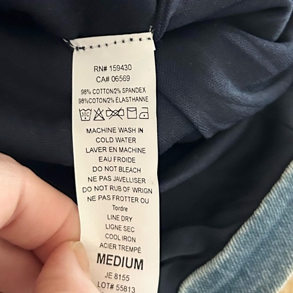 ⭐️ NEW Elan Medium Light Blue Puff Sleeve Light Jackson Denim Blazer - Picture 8 of 10